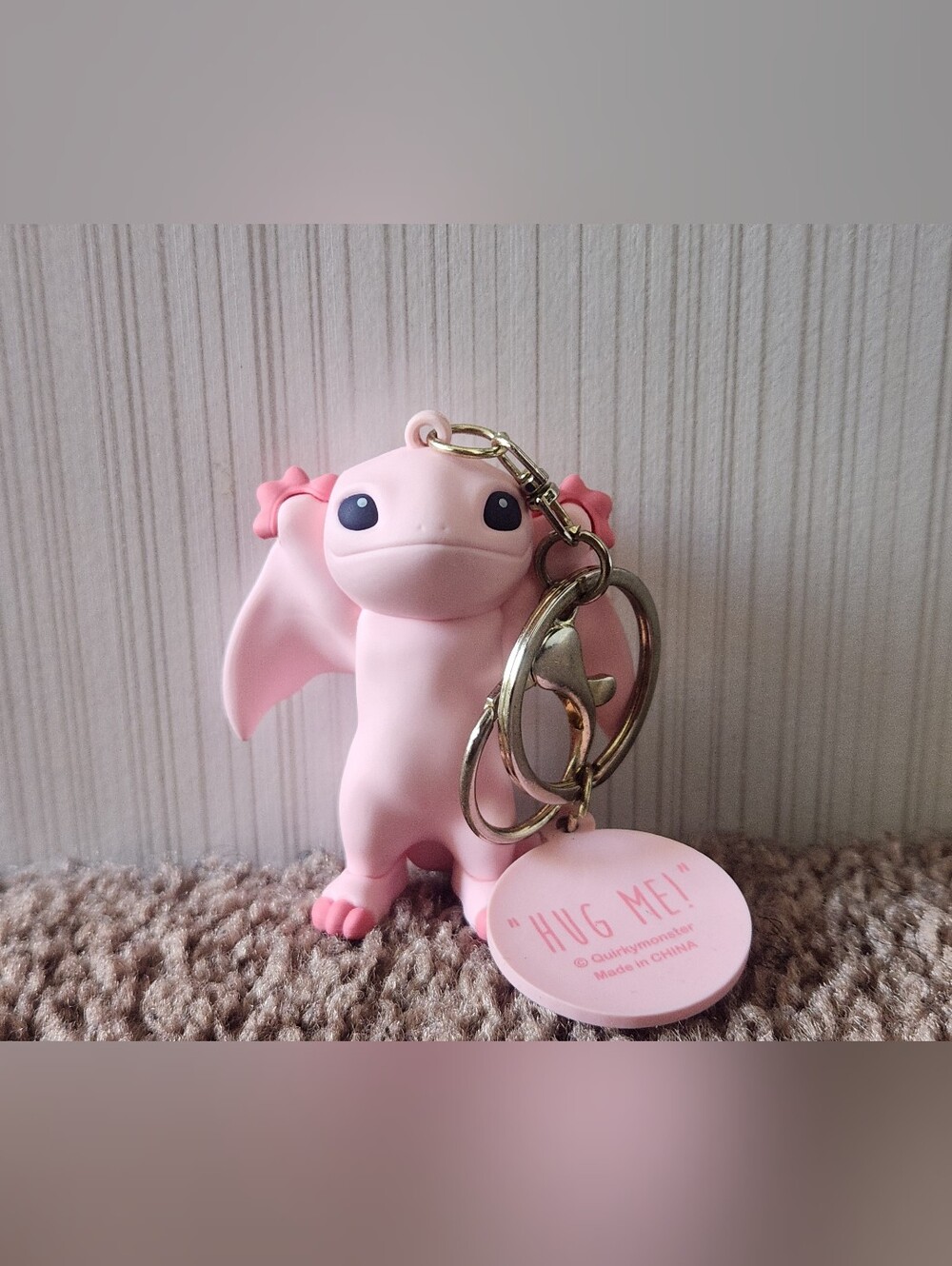Toynami Little Embers Pink Dragon Vinyl Keychain